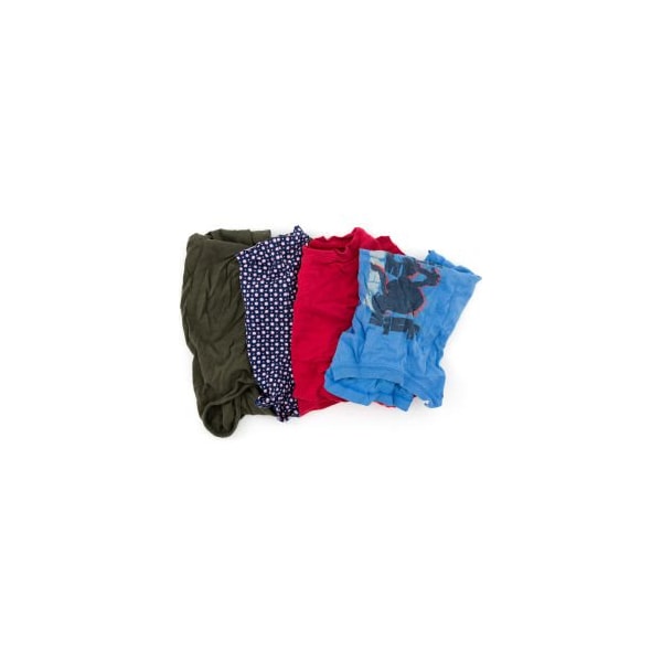 Hospeco Reclaimed T-Shirt Knit Rags, Assorted Colors, 50 Lbs. - 135-50 - main